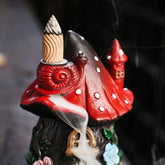 Mushroom House Incense Burner